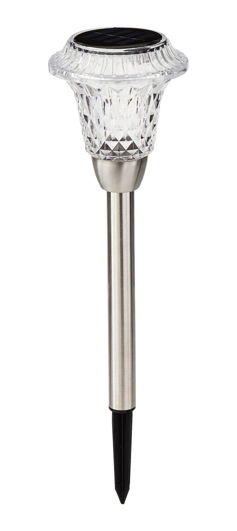 For Living Solar Powered Faux Crystal Stake Light with Warm White LEDs