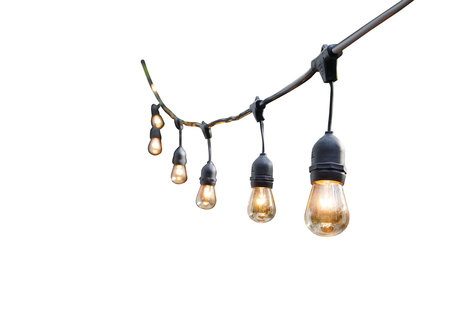 CANVAS Outdoor Clear White Incandescent Plug-In Montmarte String Lights, 9-m