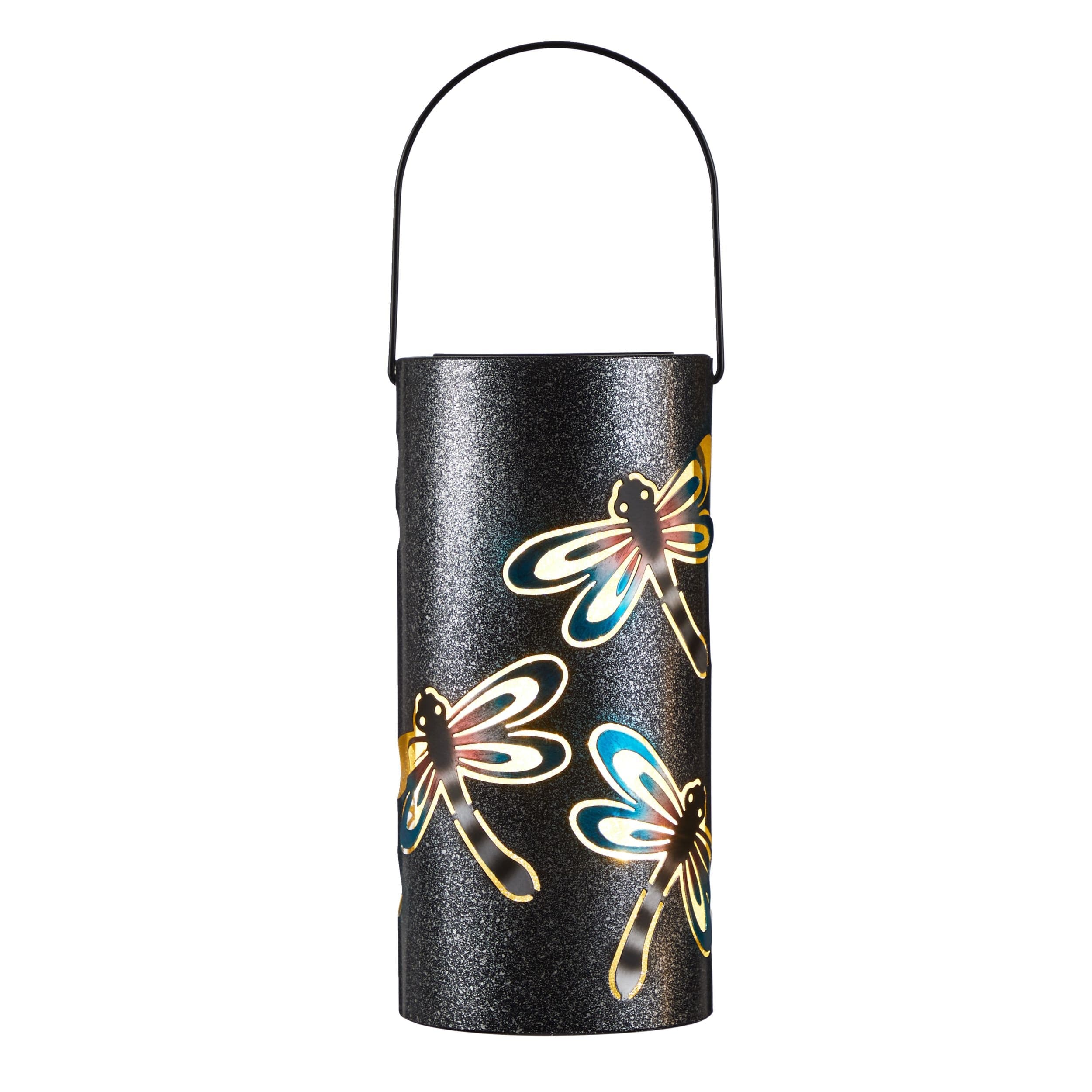 For Living Outdoor Lantern, 9.06-in, Metal Dragonfly