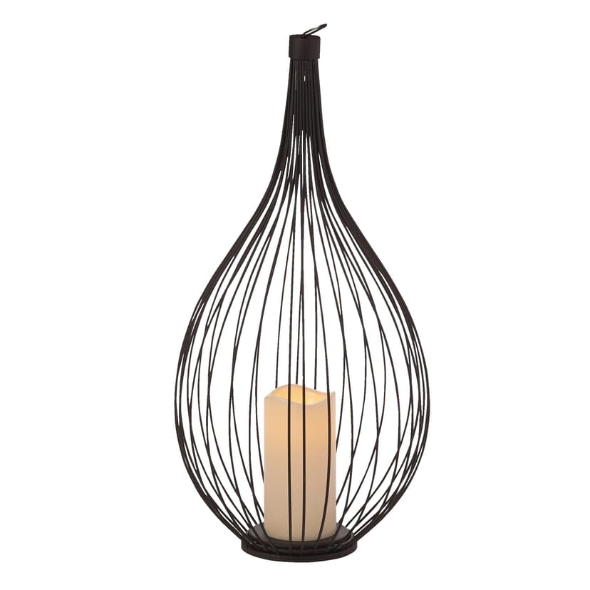 CANVAS Outdoor Lantern/Lamp with Candle,22-in
