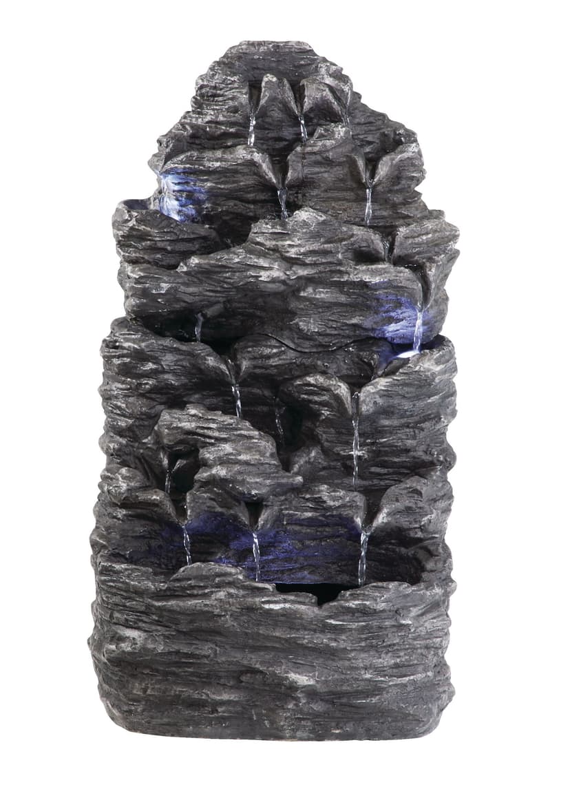 For Living Outdoor Rock Fountain, Includes Pump, 31-in