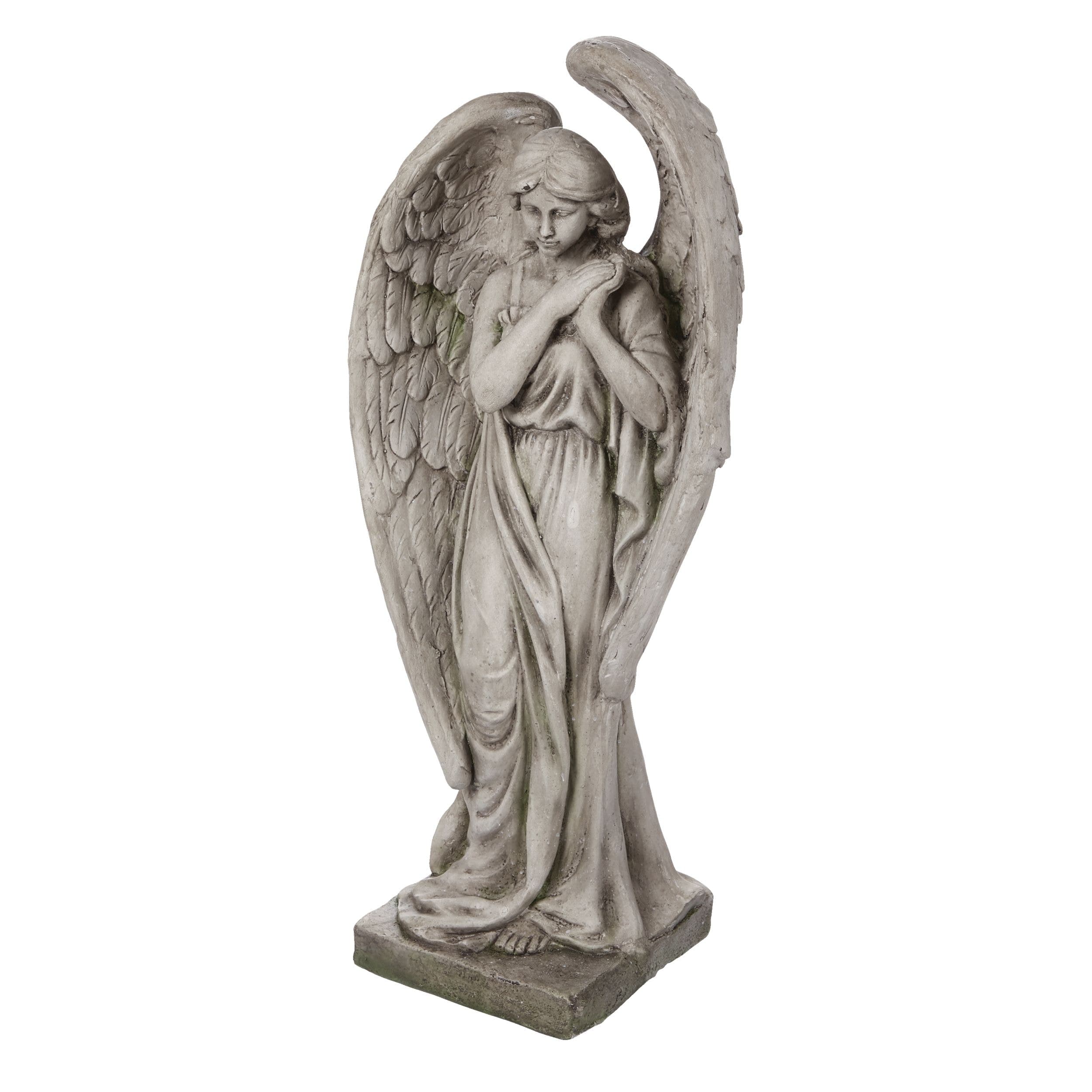 For Living Large Angel Statue & Lawn Ornament, 31.30-in, Grey