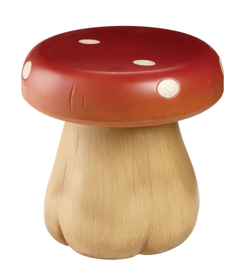 For Living Toadstool Statue & Lawn Ornament Mushroom Stool, 11-in