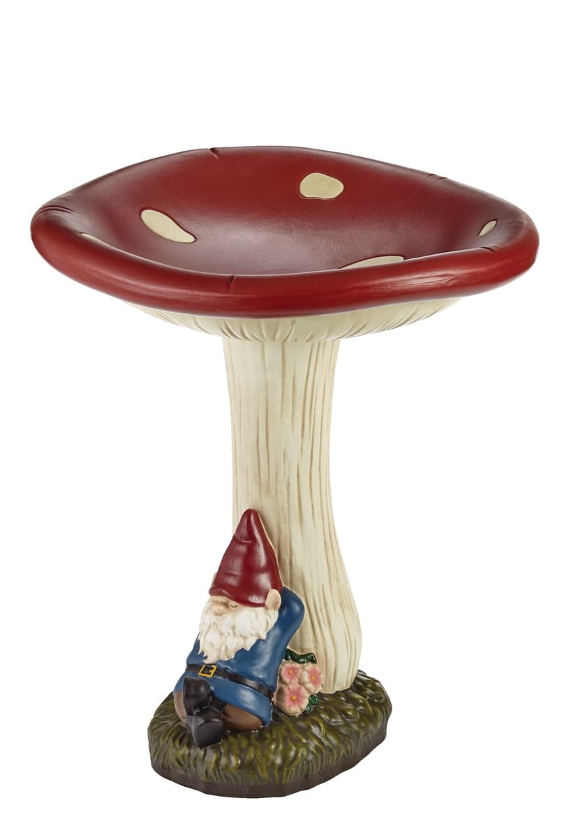 For Living Mushroom Bird Bath, 20-in