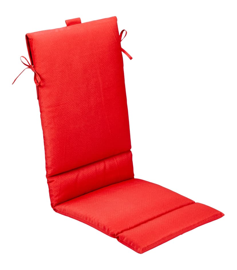 CANVAS Red Outdoor Chair Cushion, Water/Stain/Fade-Resistant, 17-in x 46-in