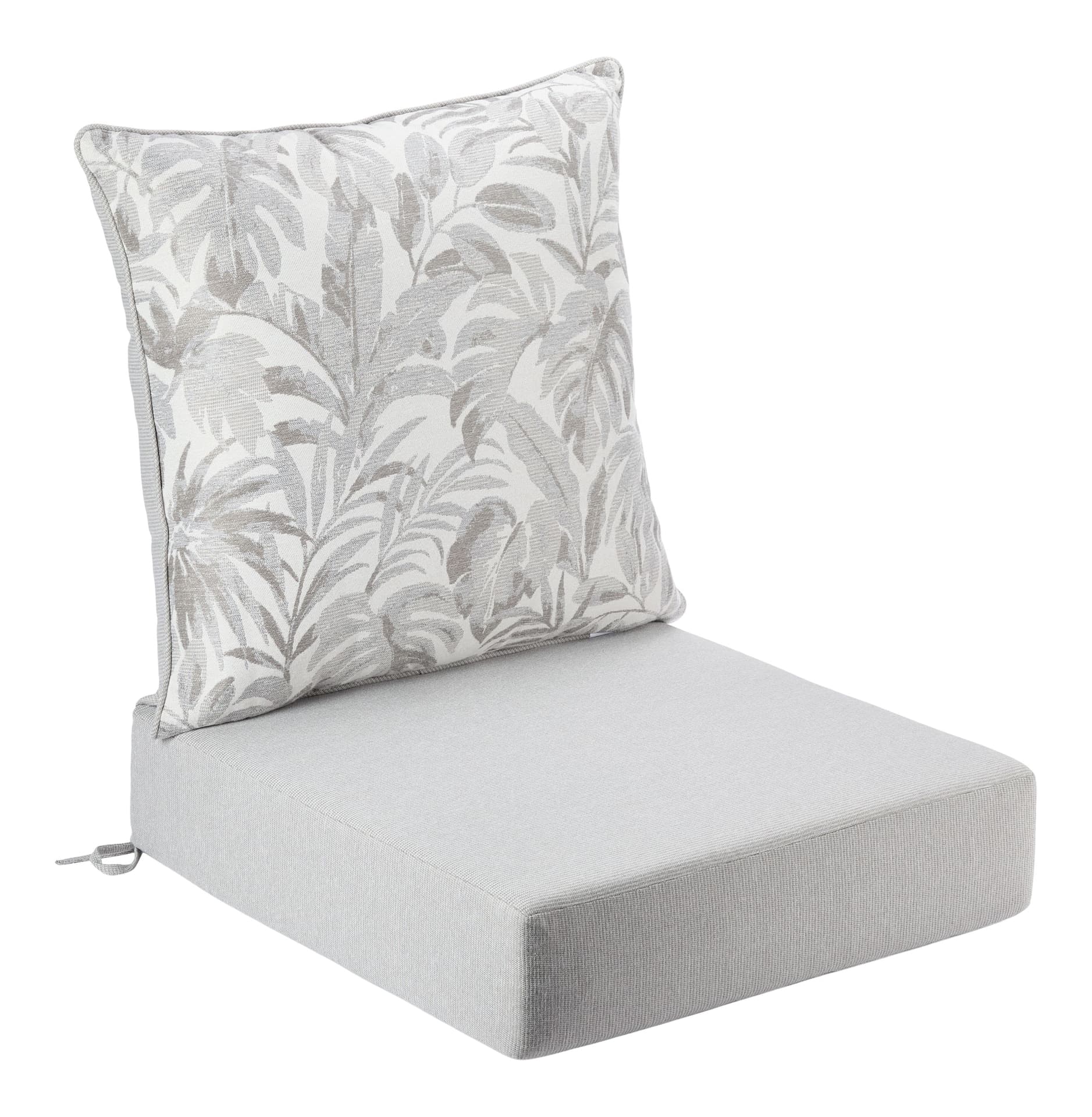 CANVAS Jacquard Deep Seat Cushion, Water/Fade-Resistant, 22-in x 24-in