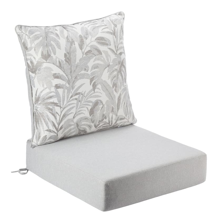 CANVAS Jacquard Deep Seat Cushion, Water/Fade-Resistant, 22-in x 24-in