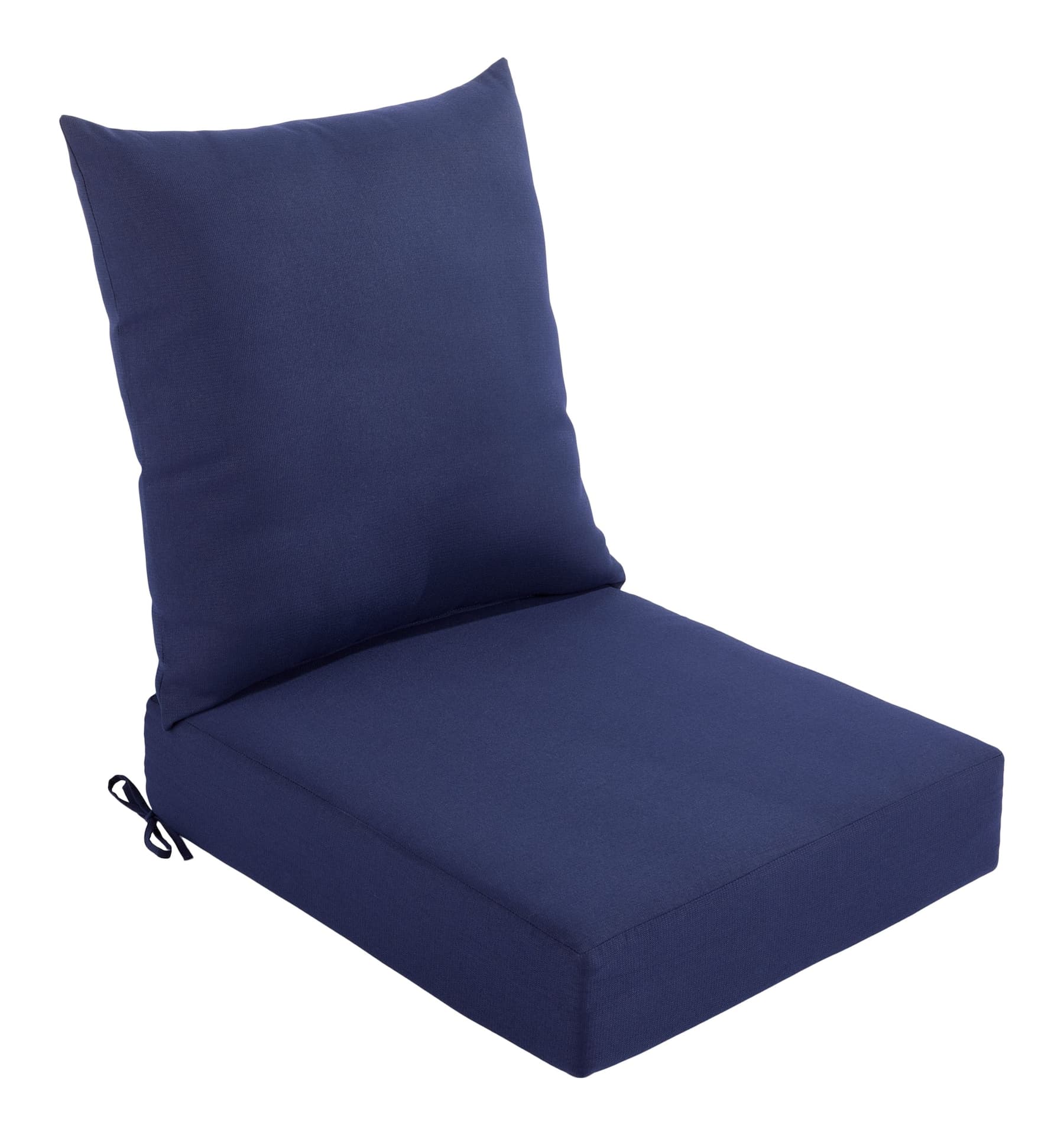 CANVAS Blue Deep Seat Cushion, Water/Fade-Resistant, 22-in x 24-in