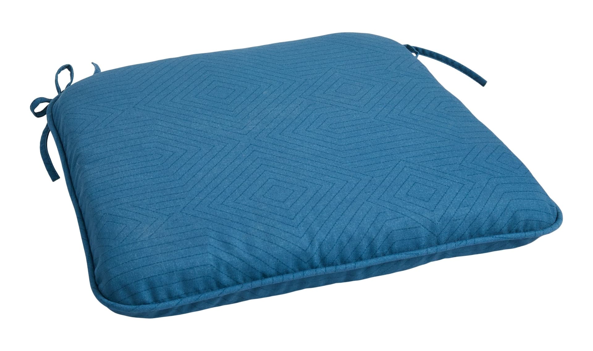 CANVAS Blue Seat Pad, Water-Resistant, UV-Protected Outdoor Cushion