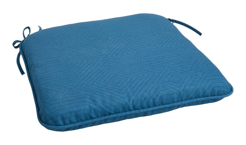 CANVAS Blue Seat Pad, Water-Resistant, UV-Protected Outdoor Cushion