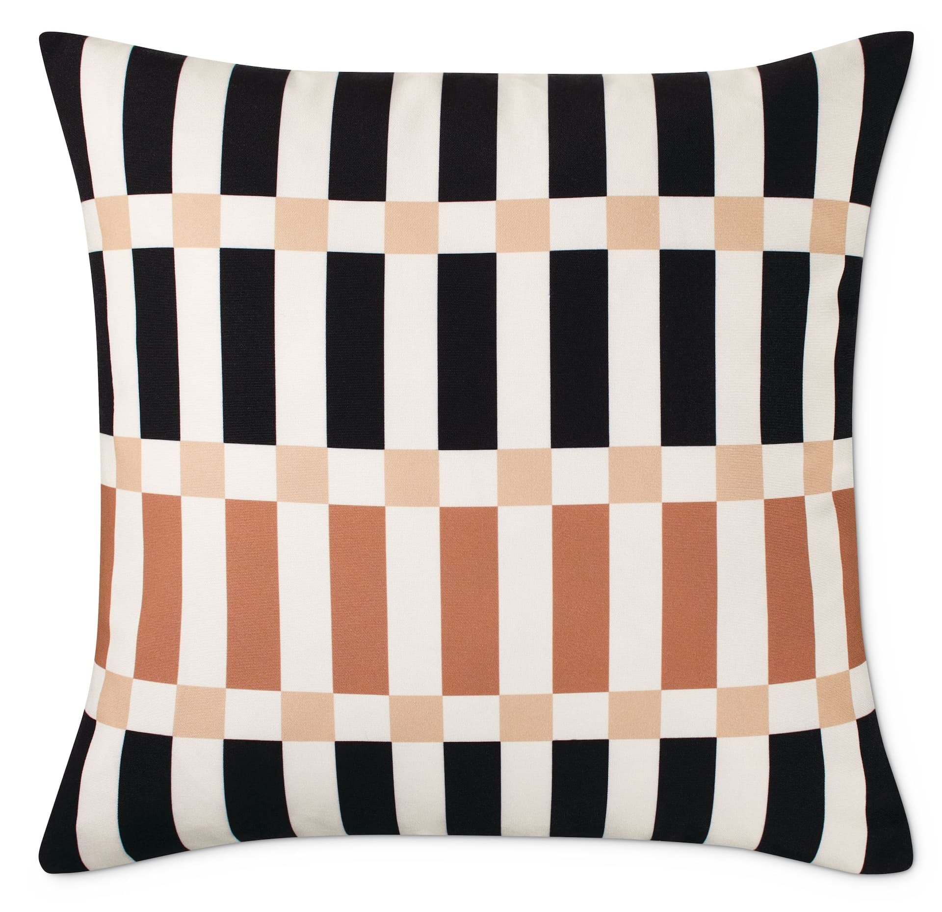 CANVAS Soft Boho Grid Cushion Cover, Polyester, Multi-colour, Cover Only No Insert, 18 x 18-in