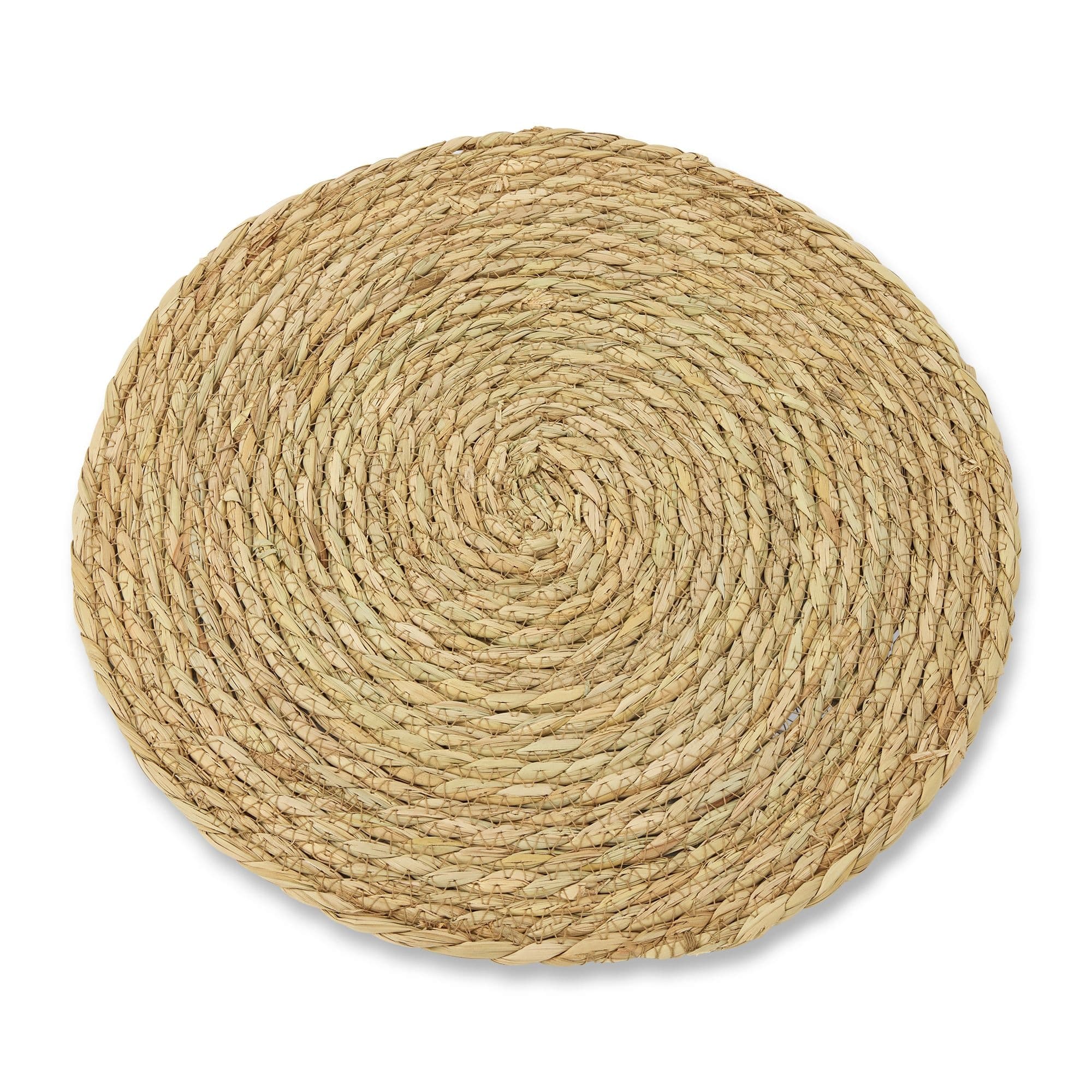 CANVAS Jute Placemat, Handwoven Natural Fiber, 13.75-in