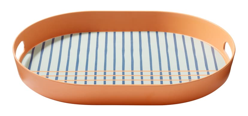 CANVAS Oval Tray, Melamine with Bamboo Fibre, Multi-Coloured