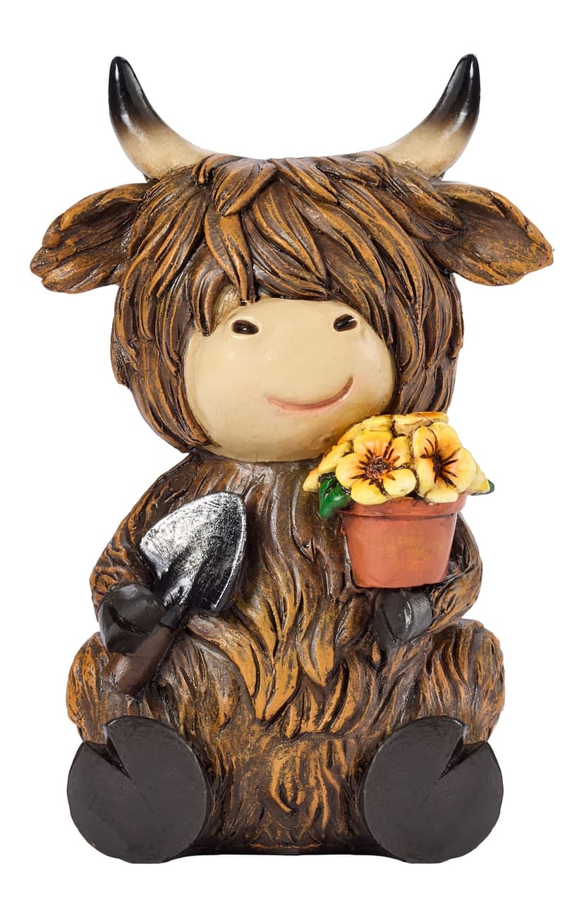 FOR LIVING Highland Cows Resin Statue, Assorted