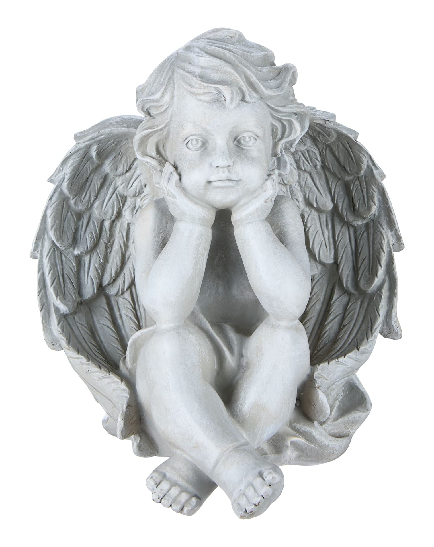 FOR LIVING Outdoor Memorial Angel Statue, 24.8-in
