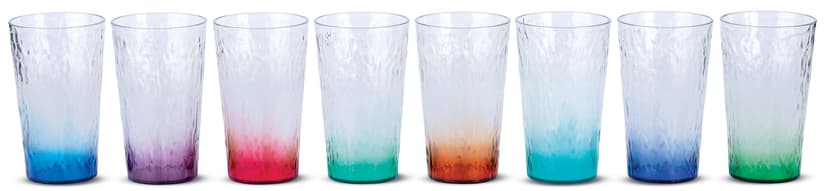 CANVAS Indoor/Outdoor High Ball Glasses, Multicoloured, 635-mL, 8-pk