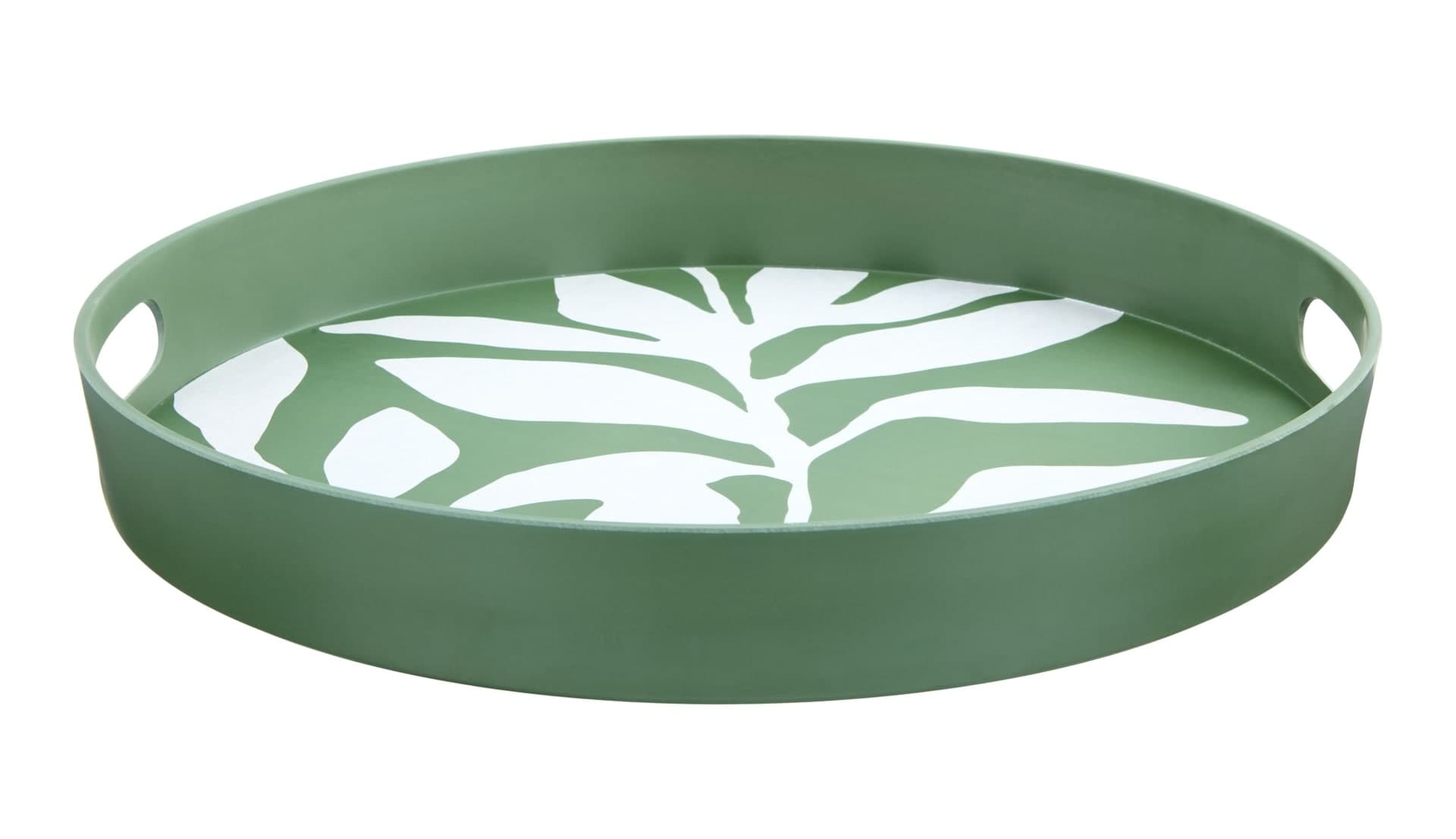 CANVAS Serene Garden Olive Leaf Serving Tray for Outdoor Dining, BPA-Free, 38.4-cm