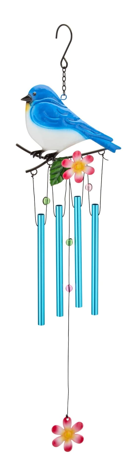 FOR LIVING Outdoor Metal Bird Windchime, Assorted