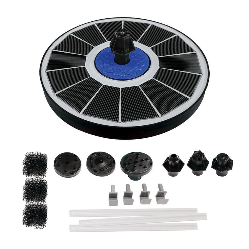 Pond Boss Solar-Powered Floating Water Fountain, 5-in