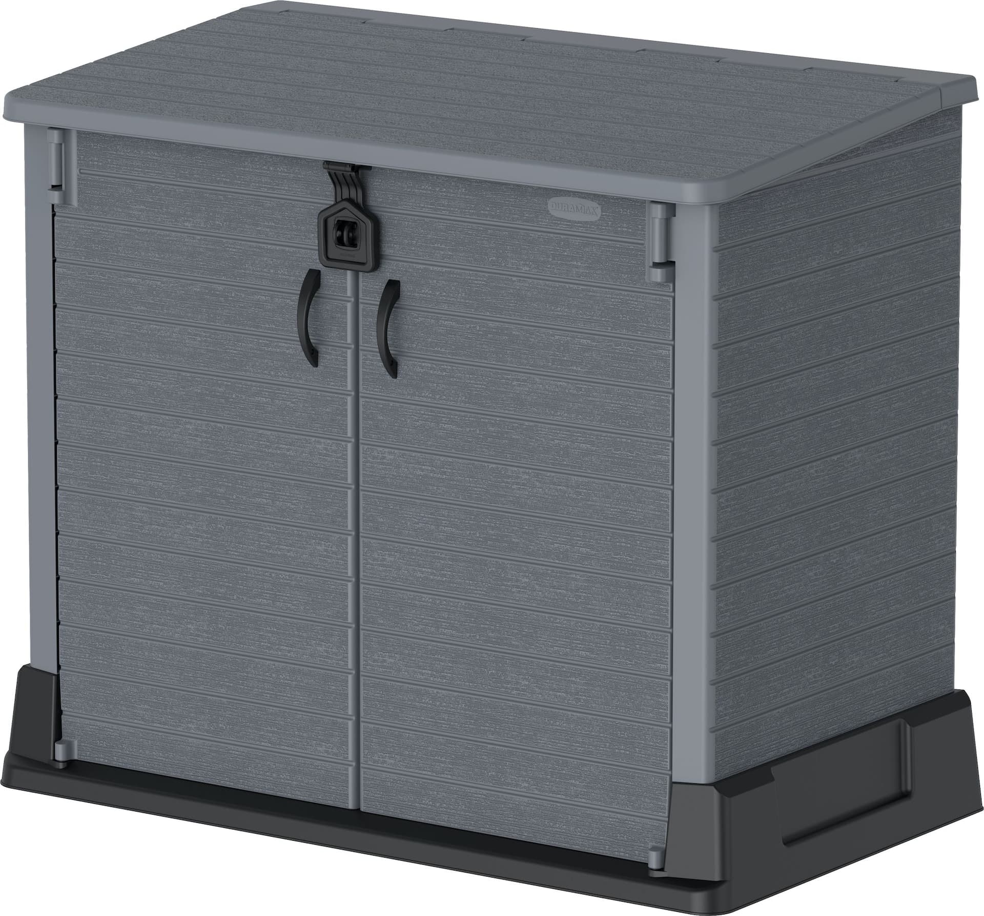Duramax StoreAway Horizontal Storage Shed, Dark Grey, 224-Gal Capacity