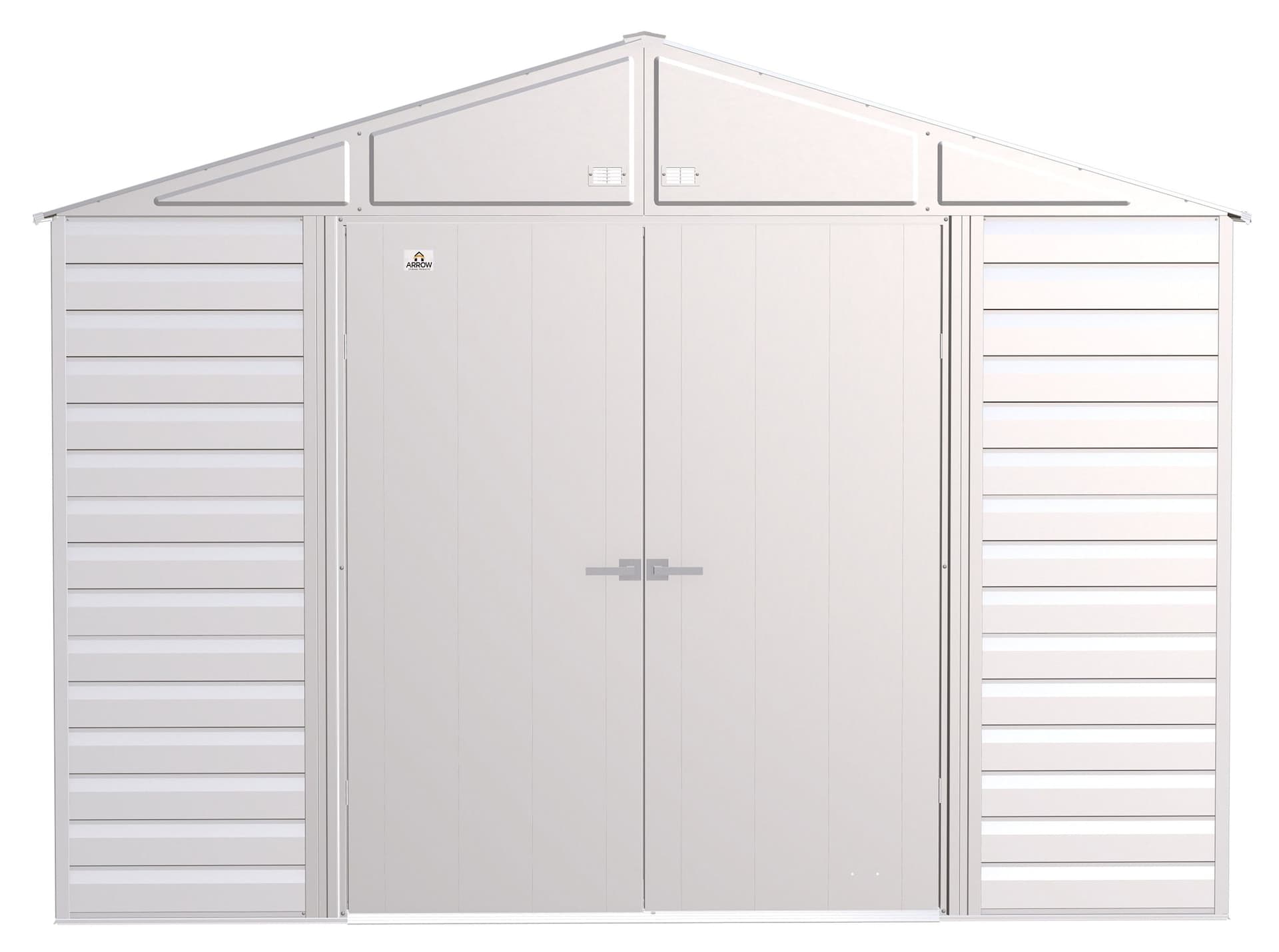 Arrow Select Galvanized Steel Storage Shed, Flute Grey, 10-ft x 12-ft