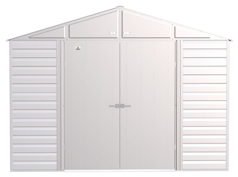 Arrow Select Galvanized Steel Storage Shed, Flute Grey, 10-ft x 12-ft