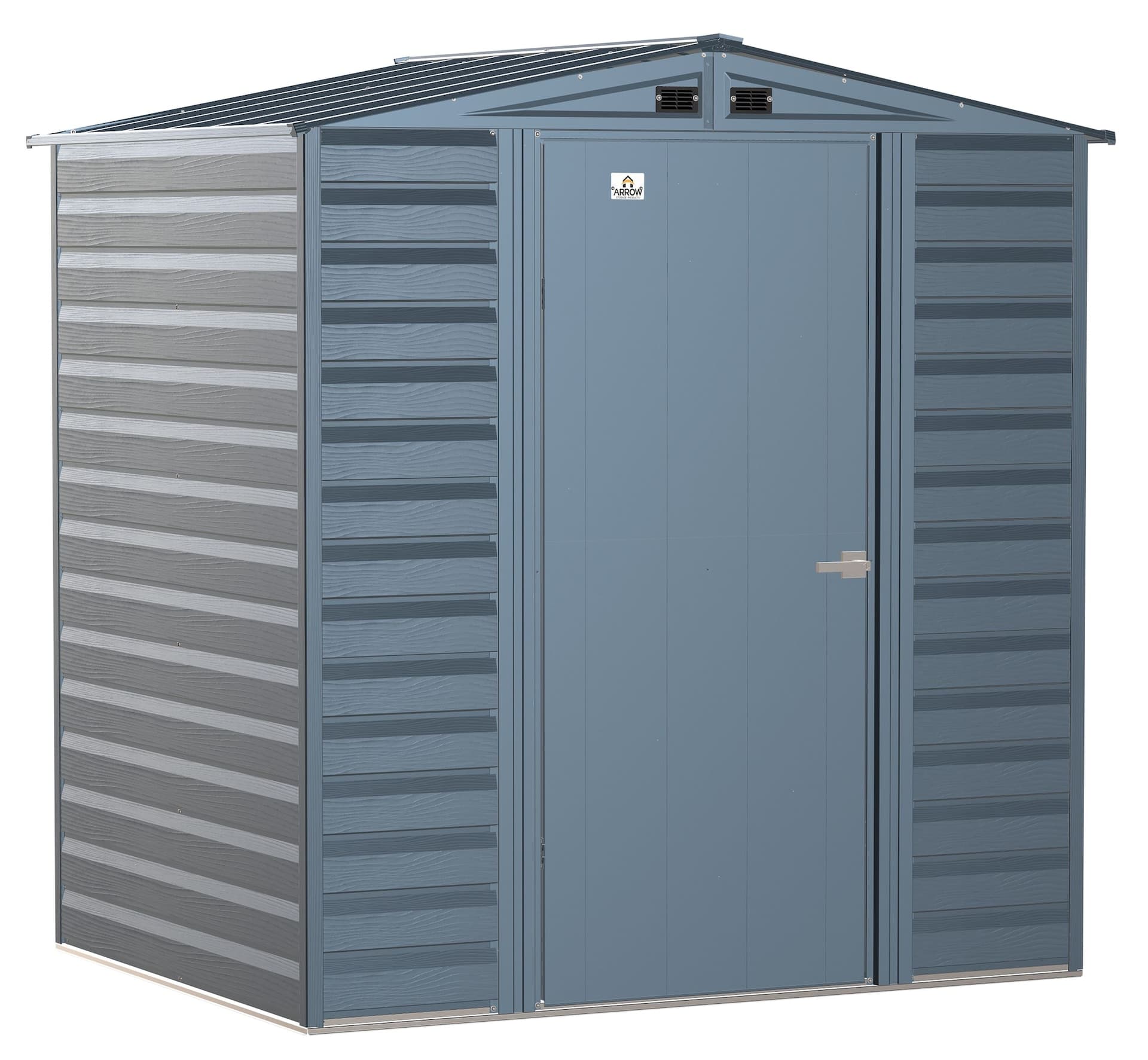 Arrow Select Galvanized Steel Storage Shed, Blue Grey, 6-ft x 5-ft
