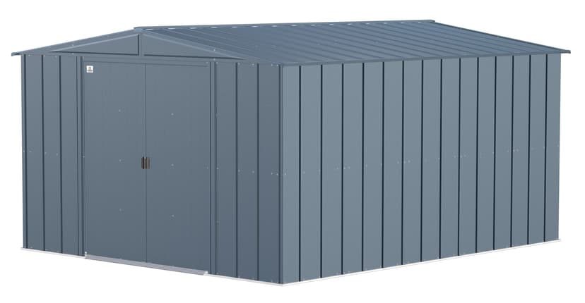 Arrow Classic Galvanized Steel Storage Shed, Blue Grey, 10-ft x 12-ft