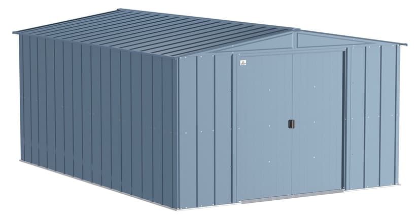 Arrow Classic Galvanized Steel Storage Shed, Blue Grey, 10-ft x 14-ft