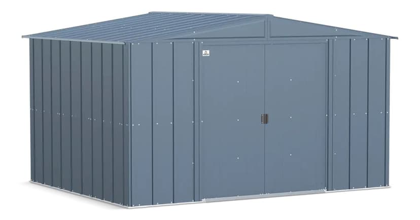 Arrow Classic Galvanized Steel Storage Shed, Blue Grey, 10-ft x 8-ft