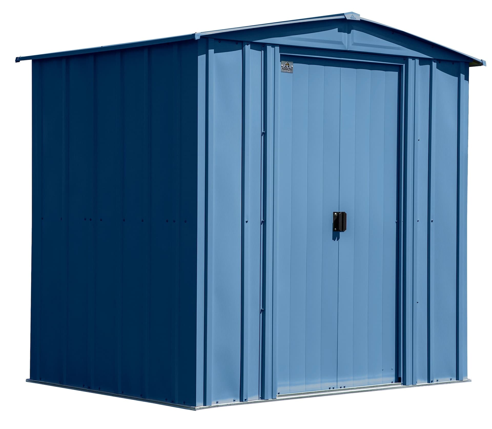 Arrow Classic Galvanized Steel Storage Shed, Blue Grey, 6-ft x 5-ft