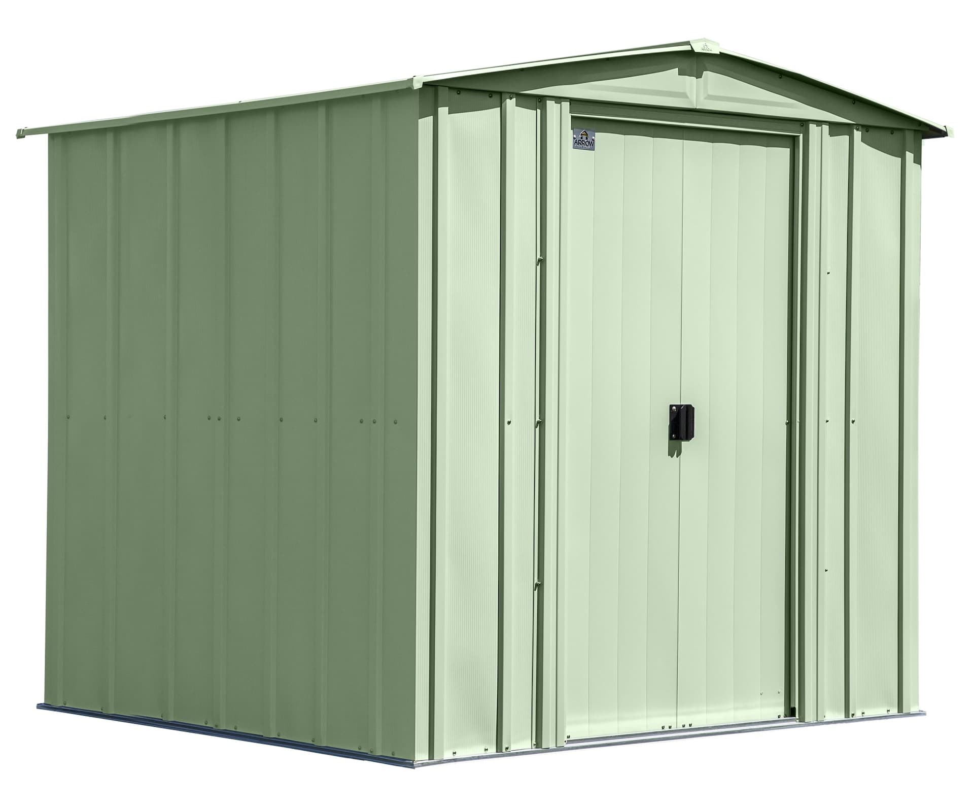Arrow Classic Galvanized Steel Storage Shed, Sage Green, 6-ft x 7-ft