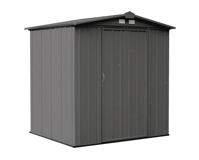 Arrow EZEE Galvanized Steel Storage Shed with Low Gable Roof, Charcoal, 6-ft x 5-ft