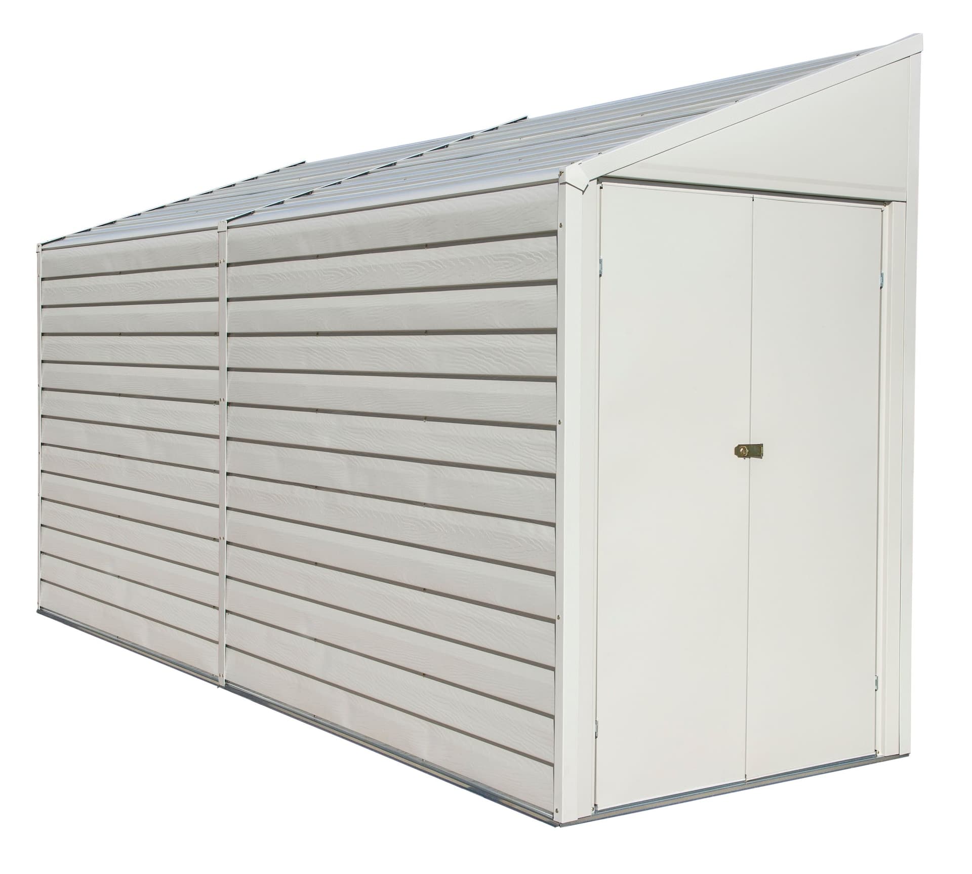 Arrow Yardsaver Electro Galvanized Steel Storage Shed, 4-ft x 10-ft
