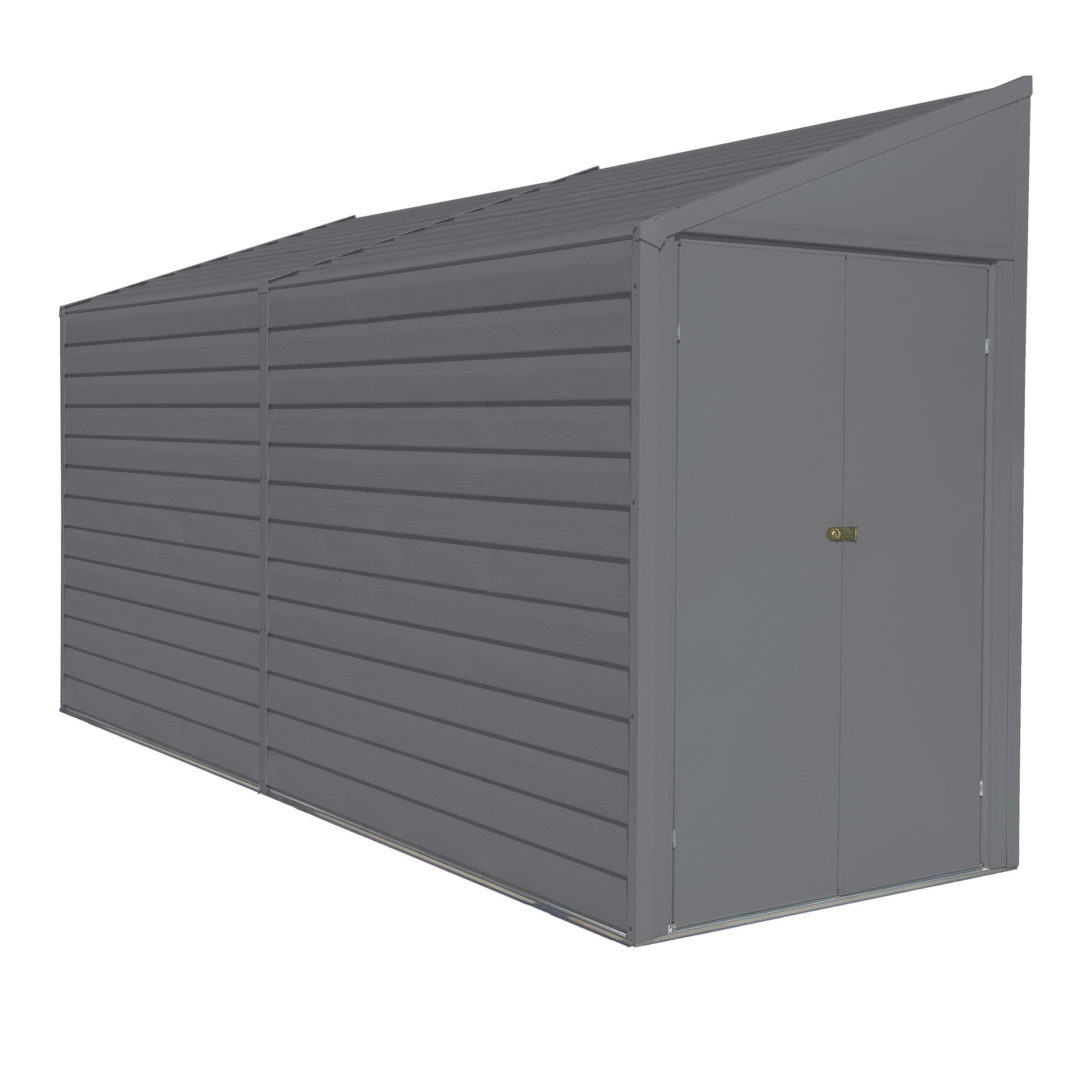 Arrow Yardsaver 4x10-ft UV-Resistant Steel Storage Shed