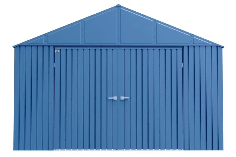 Arrow Elite 12x16-ft Blue Grey Corrosion-Resistant Steel Storage Shed