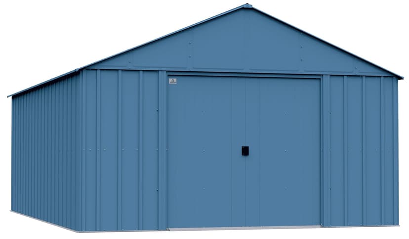 Arrow Classic 12x17-ft Blue Grey Corrosion-Resistant Metal Shed