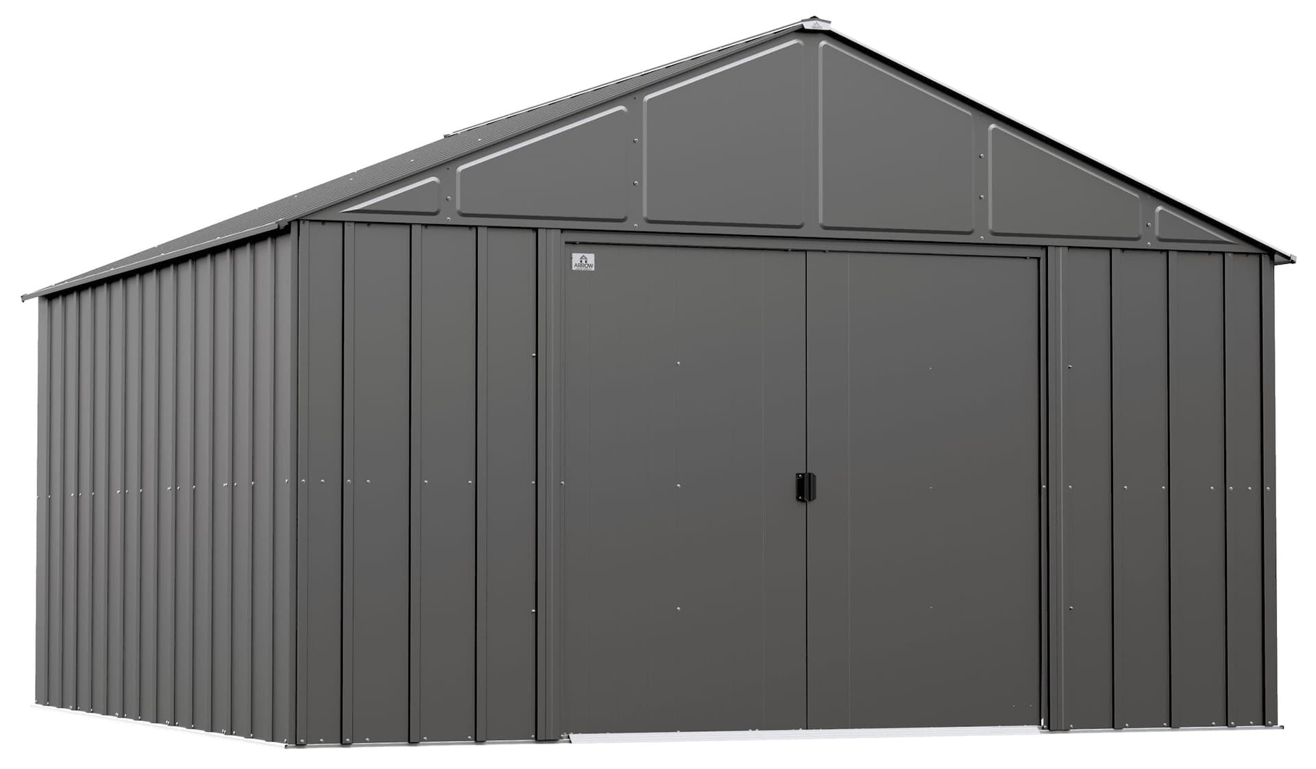 Arrow Classic 12x12-ft Charcoal Corrosion-Resistant Metal Shed