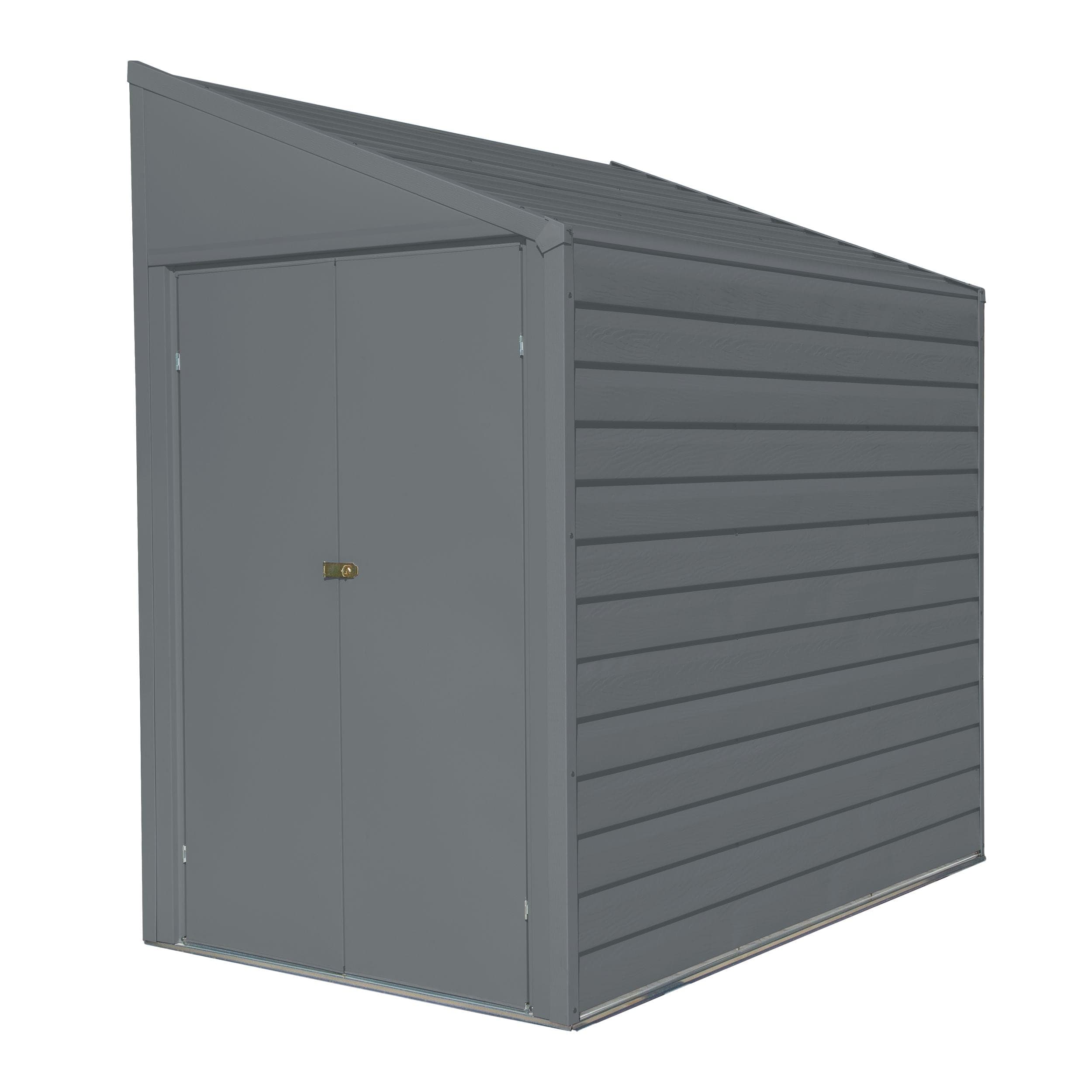 Arrow Yardsaver 4x7-ft Charcoal Steel Storage Shed
