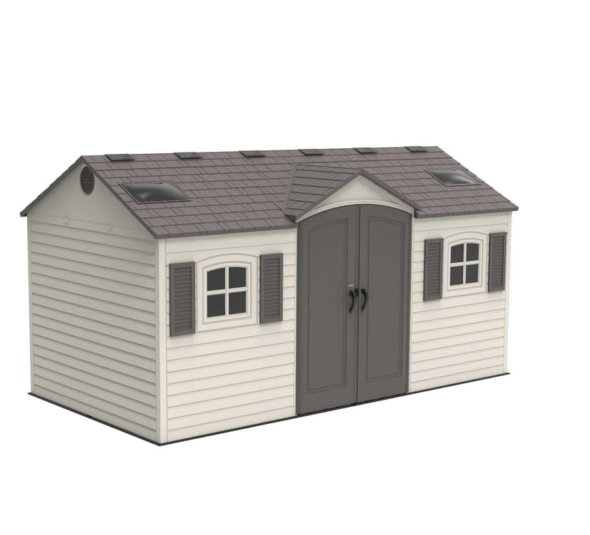 Lifetime Outdoor Storage Shed with Dual Side Entry, 15 x 8-ft