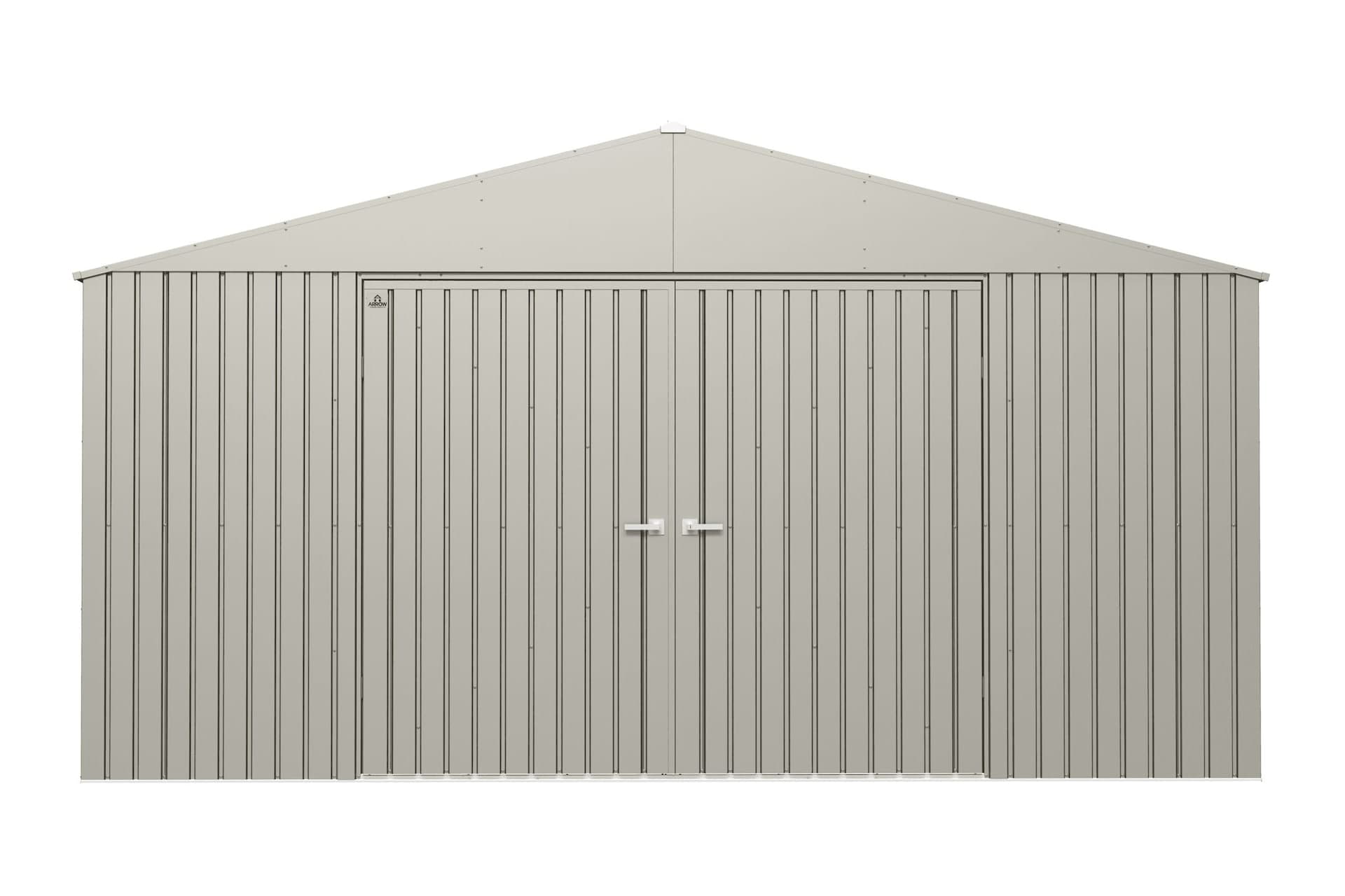 Arrow Elite 14x12-ft Cool Grey Weather-Resistant Steel Shed