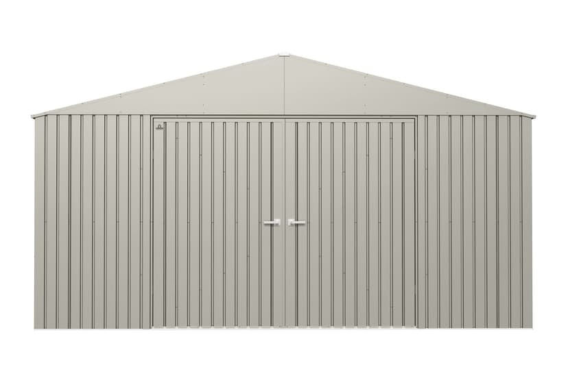 Arrow Elite 14x12-ft Cool Grey Weather-Resistant Steel Shed