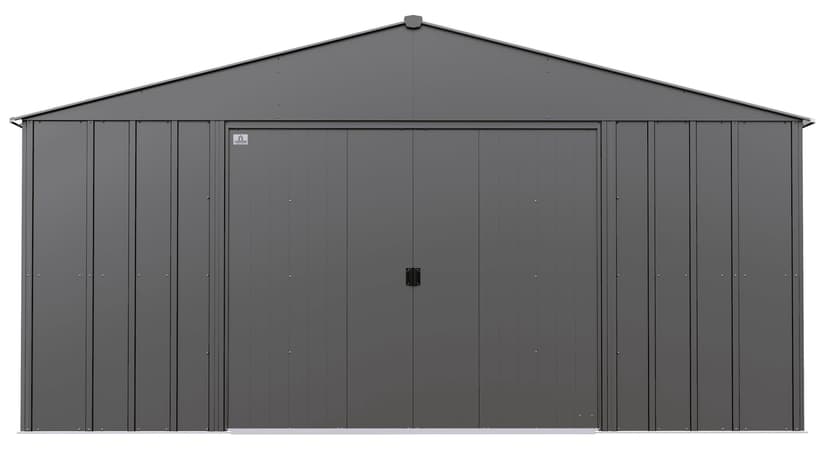 Arrow Classic 14x12-ft Charcoal Lockable Metal Shed