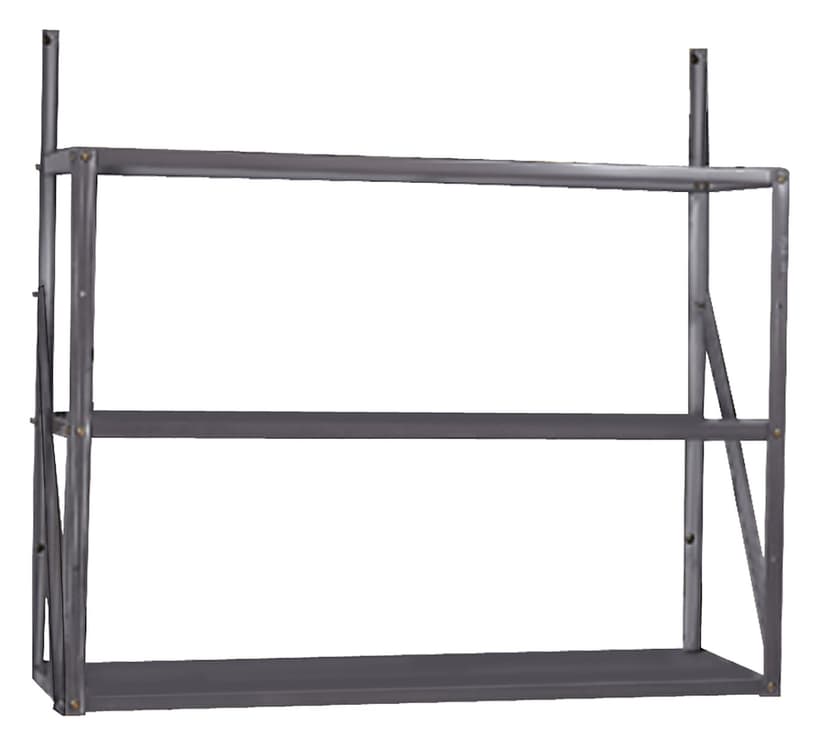 Arrow Telescoping 3-Tier Galvanized Steel Shelf Kit