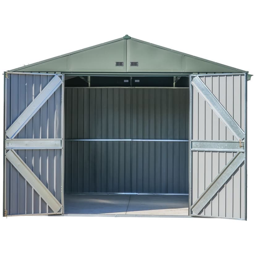 Scotts Lawn Care 10x12-ft Green Corrosion-Resistant Storage Shed