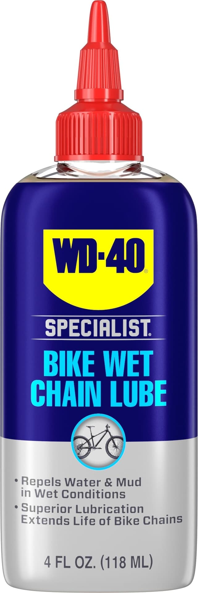 WD-40 Specialist® Bike Wet Chain Lube, 118-mL