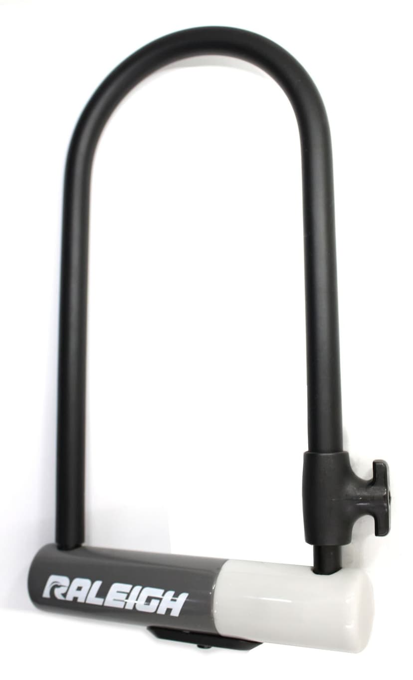 Raleigh Bike U-Lock with Double Bolts, PVC and Steel, 9-in