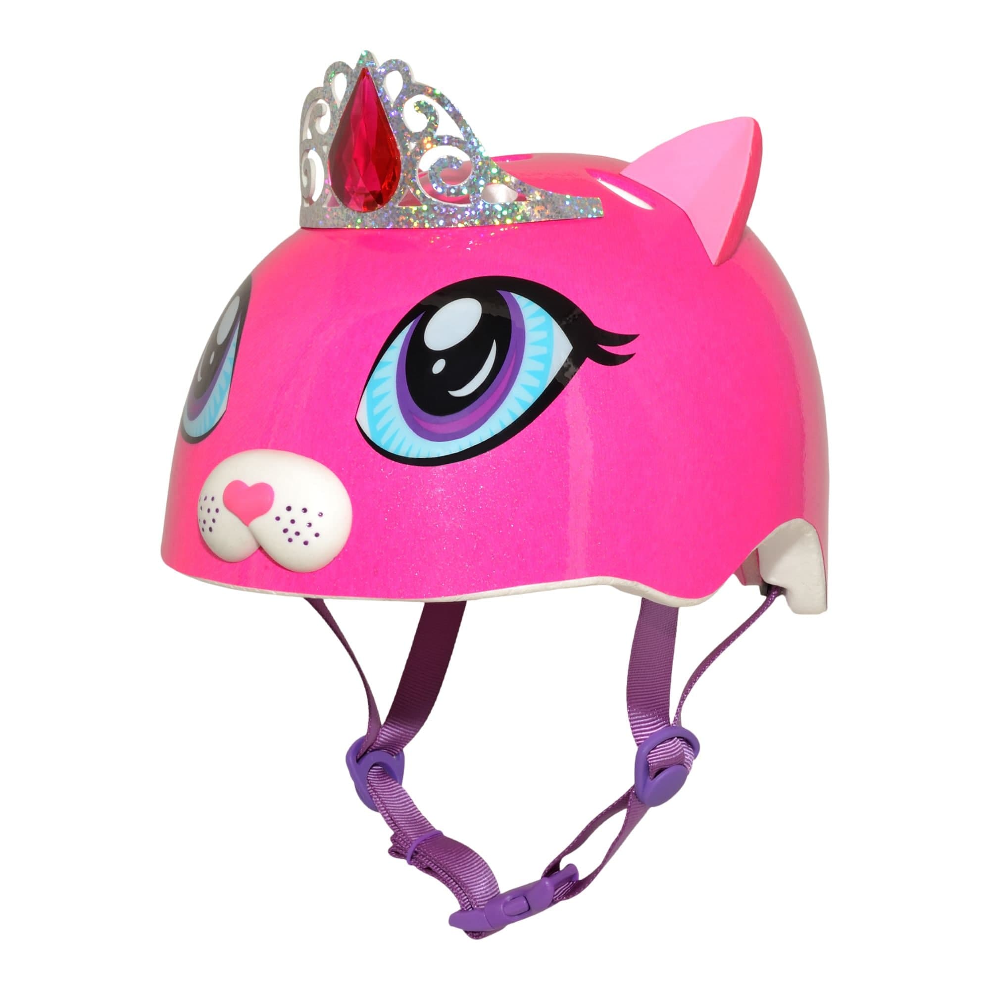 Raskullz Duchess Meow Multi-Sport Toddler Bike Helmet, Pink, Ages 3+
