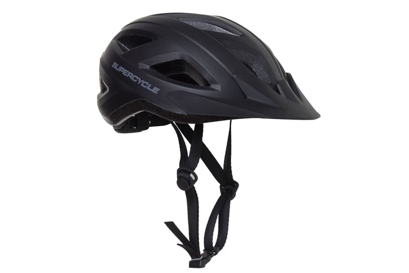 Supercycle Journey Lightweight Adult Helmet, M/L, Black