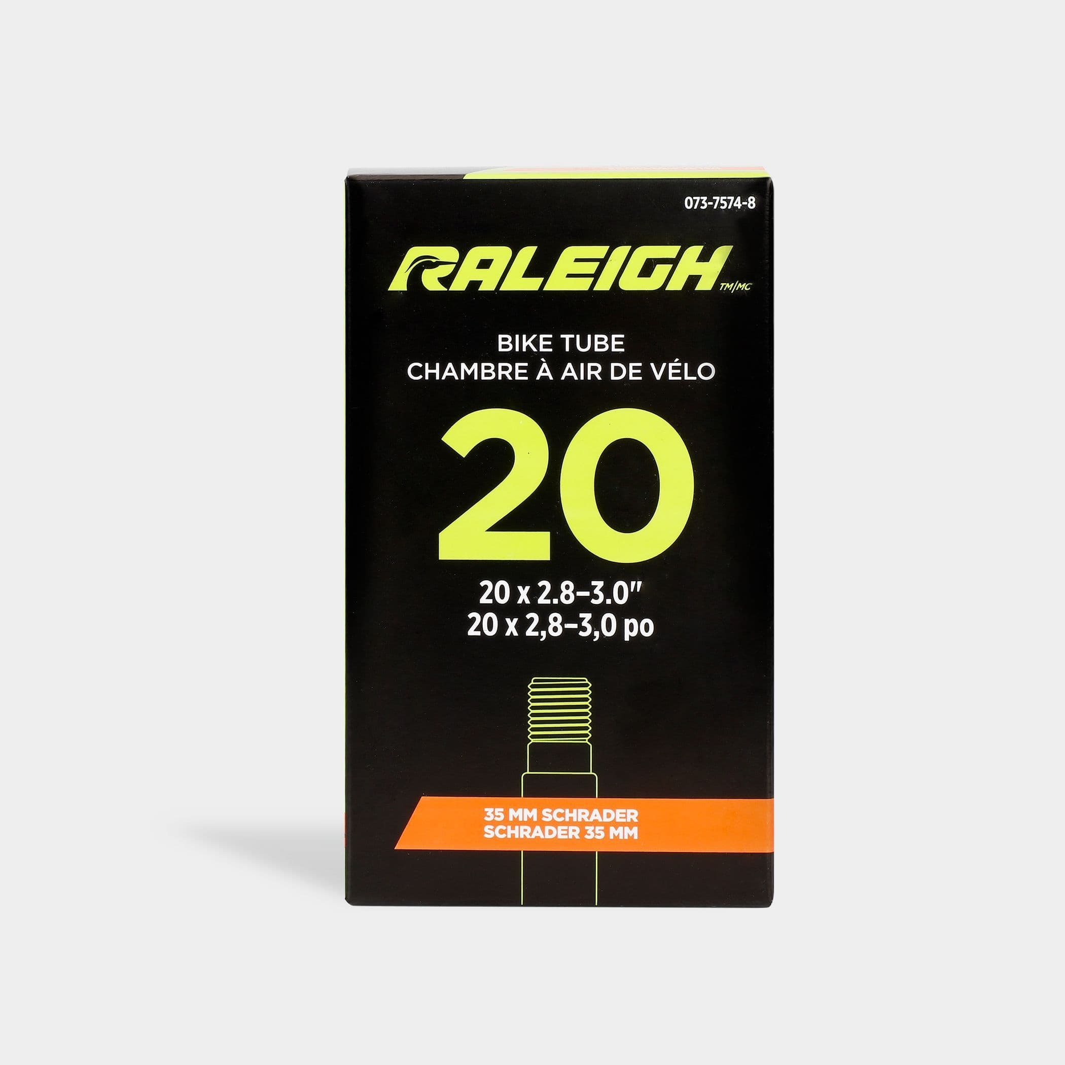 Raleigh Butyl Bike Tube 35-mm Schrader, 20-in x 2.8-3.0-in